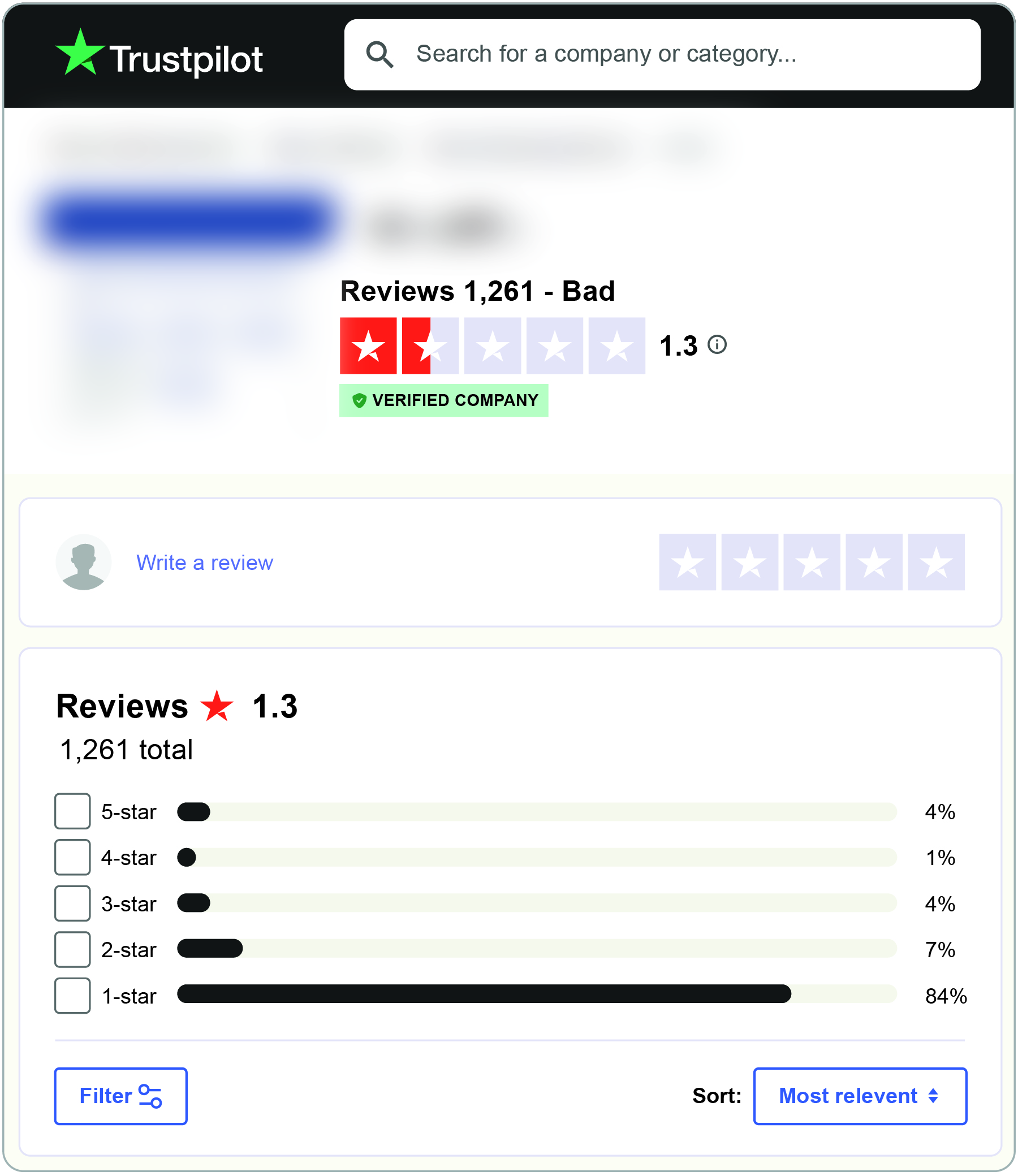  Screenshot of one of our client’s reviews on Trustpilot - taken March 2023